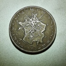 10 FRANCHI del 1984 - MONETA RARA della REPUBBLICA FRANCESE