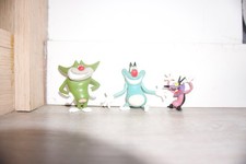 lotto Action figure del cartone animato oggy che include: oggy, jack e joey