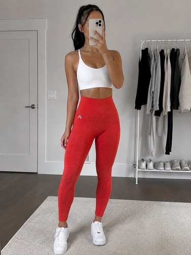 Leggings oner active red marl - leggings,