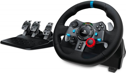 Logitech volante con real - con,