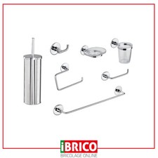 SET ACCESSORI BAGNO CROMO