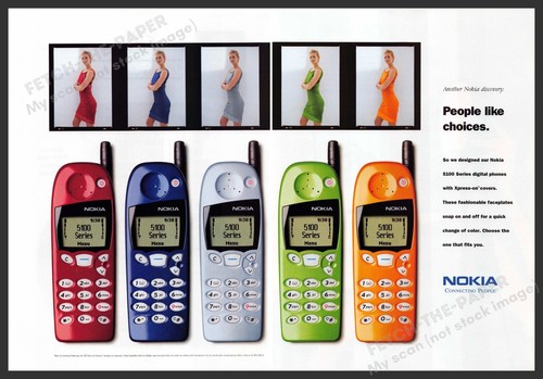 Pubblicità stampa nokia - pubblicità, serie