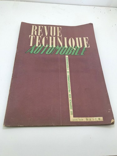 Ancienne revue technique - ancienne,