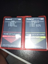 ROLAND  2 STILE CARD TN-SC1 N°07  N°14  X ROLAND SERIE E/KR/ECC.