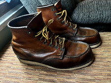 Red Wing 875 Heritage 6" Moc Toe, stivali in pelle made in USA, taglia US 8,5 E2