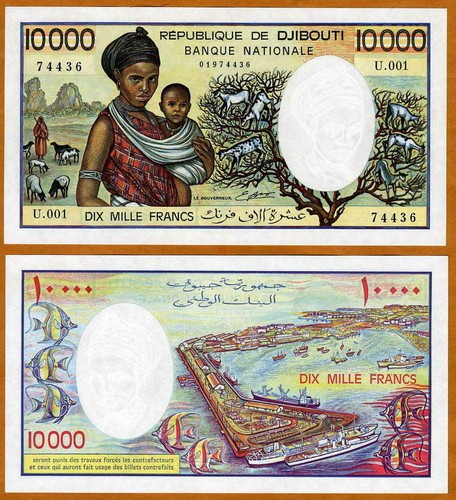 Gibuti 10000 000 franchi - gibuti,