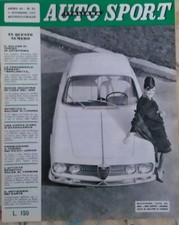 AUTO ITALIANA SPORT N° 21  1 NOVEMBRE 1960 NUOVISSIMA ALFA ROMEO 2000 SPRINT