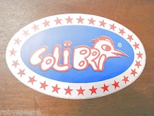Adesivo sticker vintage COLIBRI colibrì bird uccello shop negozio libreria vendo