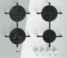 Piano Cottura WHIRLPOOL a Gas 4 Fuochi 60 cm Vetro Bianco GOA 6423/WH