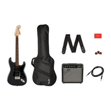 Squier Affinity Series Stratocaster HSS Pack LRL Charcoal Frost Metallizzato -
