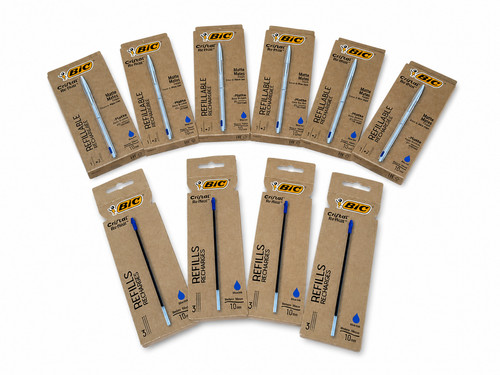 Stock penne bic renew - 6, blu