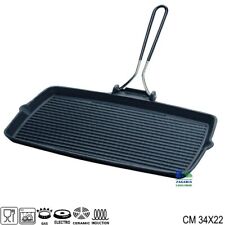 BISTECCHIERA PIASTRA IN GHISA CM 34X22 MIXGRILL RETTANGOLARE ANCHE X INDUZIONE