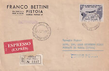 Gronchi Grigio 205 £ su raccomandata espressa fermo posta 25.05.1961 - rarissima