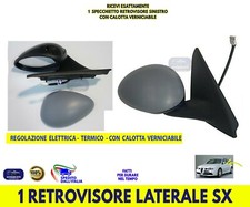 Specchietto laterale Alfa 147 Retrovisore Sinistro Romeo SX calotta specchio per