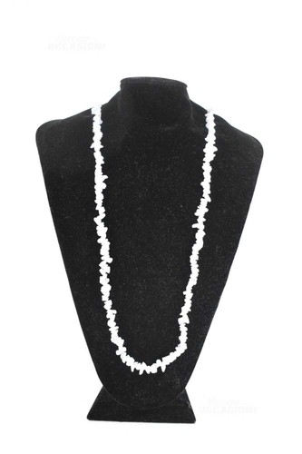 Collana pietra chiara cm - 90,
