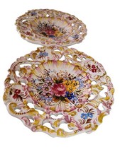 2 Piatti In ceramica Decorati a Mano BASSANO