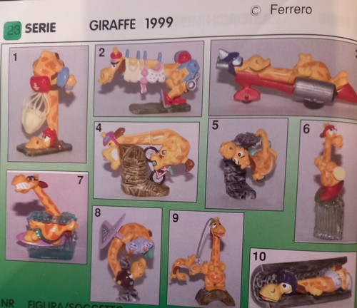 Sorprese kinder giraffe 1999 - sorprese,