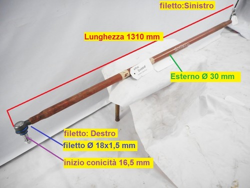 Barra tirante sterzo anteriore