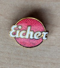 Vintage enamel Eicher Diesel Biedermann Tractor brooch pin badge