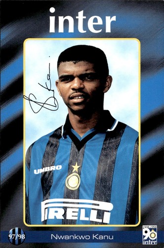 Cartolina calciatori inter - cartolina,