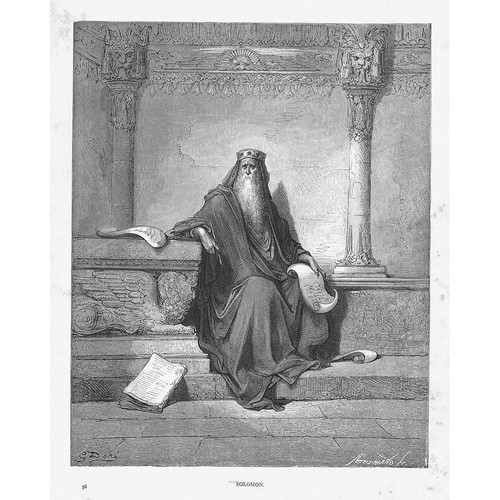 Gustave dore salomone stampa - dore,