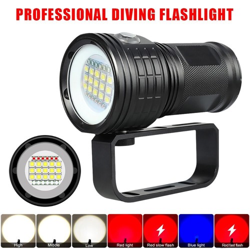 Torcia led subacquea 25000lm - torcia,