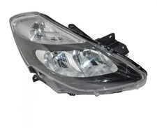 FARO FANALE PROIETTORE ANTERIORE DX PER RENAULT CLIO 2009 2011 PARABOLA NERA