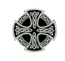 Patch toppe toppa ricamate termoadesiva Croce Celtica