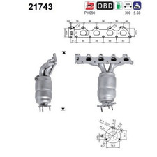 Catalizzatore Per OPEL ASTRA H