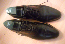 SCARPA JOHN LOBB PHILLIP PUNTA CON CAPPUCCIO BLACKOXFORD TAGLIA 8,5 E