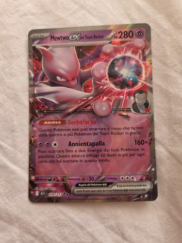 Carta pokémon mewtwo - carta,