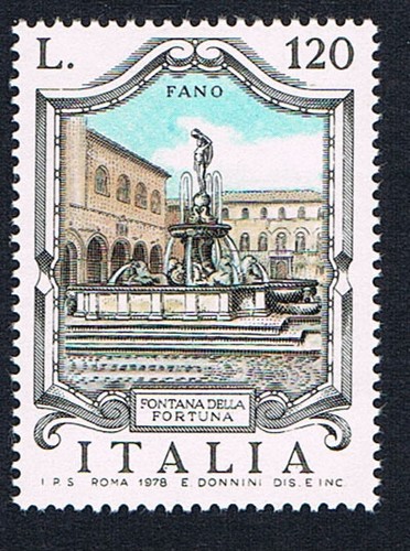 Italia francobollo fontana - italia,