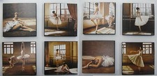 25 PEZZI quadro ballerina SAGGIO danza classica 14x14 idea bomboniere compleanno