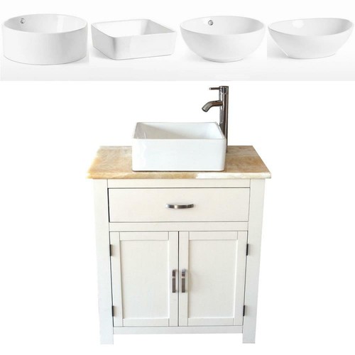 Mobile bagno dipinto bianco - mobile,
