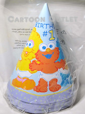 ELMO PARTY HATS 8 PCS PARTY