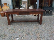 TAVOLO IN NOCE RETTANGOLARE CON CASSETTO EPOCA FINE 700 RESTAURATO