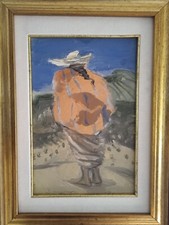 Giacomo Bergomi olio su tela autenticato sul retro  misure 20 x 28 cm