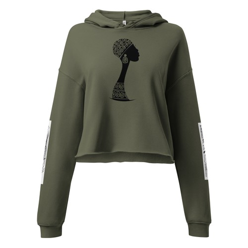 Felpa con cappuccio crop - cappuccio,