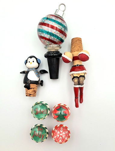 Tappi bottiglia vino natale - tappi,