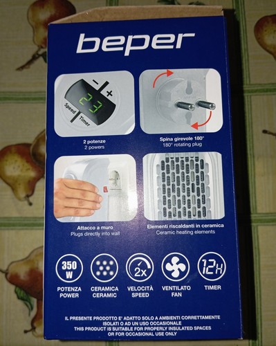 Mini termoventilatore beper - mini,