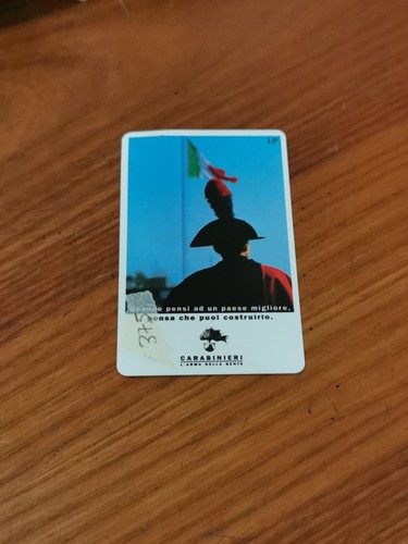 Scheda telefonica carabinieri - scheda,