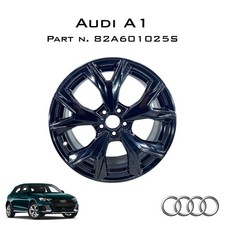 Audi A1 - 4 Cerchi 17" 5x100 ET43 Originali – 82A601025S – Nero Lucido