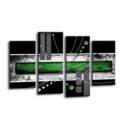Arte parete astratta verde - arte,
