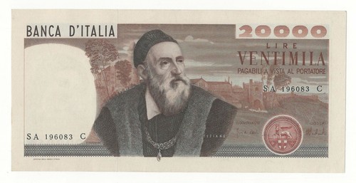 20000 lire tiziano decr - 20000,