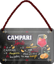 Targa in latta ''Campari