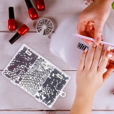 210 Pezzi Anelli di Sabbia per Lucidare Creativi Anelli per Lucidare Unghie Testine per Lucidare Unghie