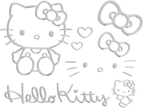 Adesivo emblema hello kitty - emblema,