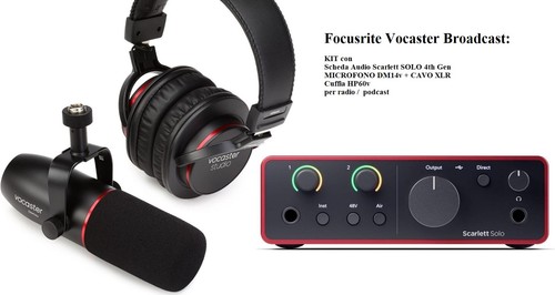 Focusrite vocaster broadcast - focusrite,