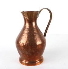 Mini Bricco in Rame Vintage Vaso con Manico Lungo Stile Orientale D'epoca Arredo