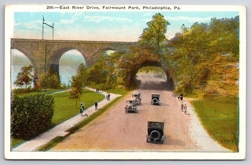 Cartolina epoca east river - d'epoca,